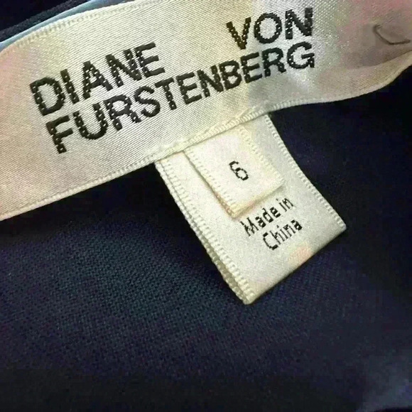 Diane Von Furstenberg Silk Dress size 6 blue - Picture 5 of 8